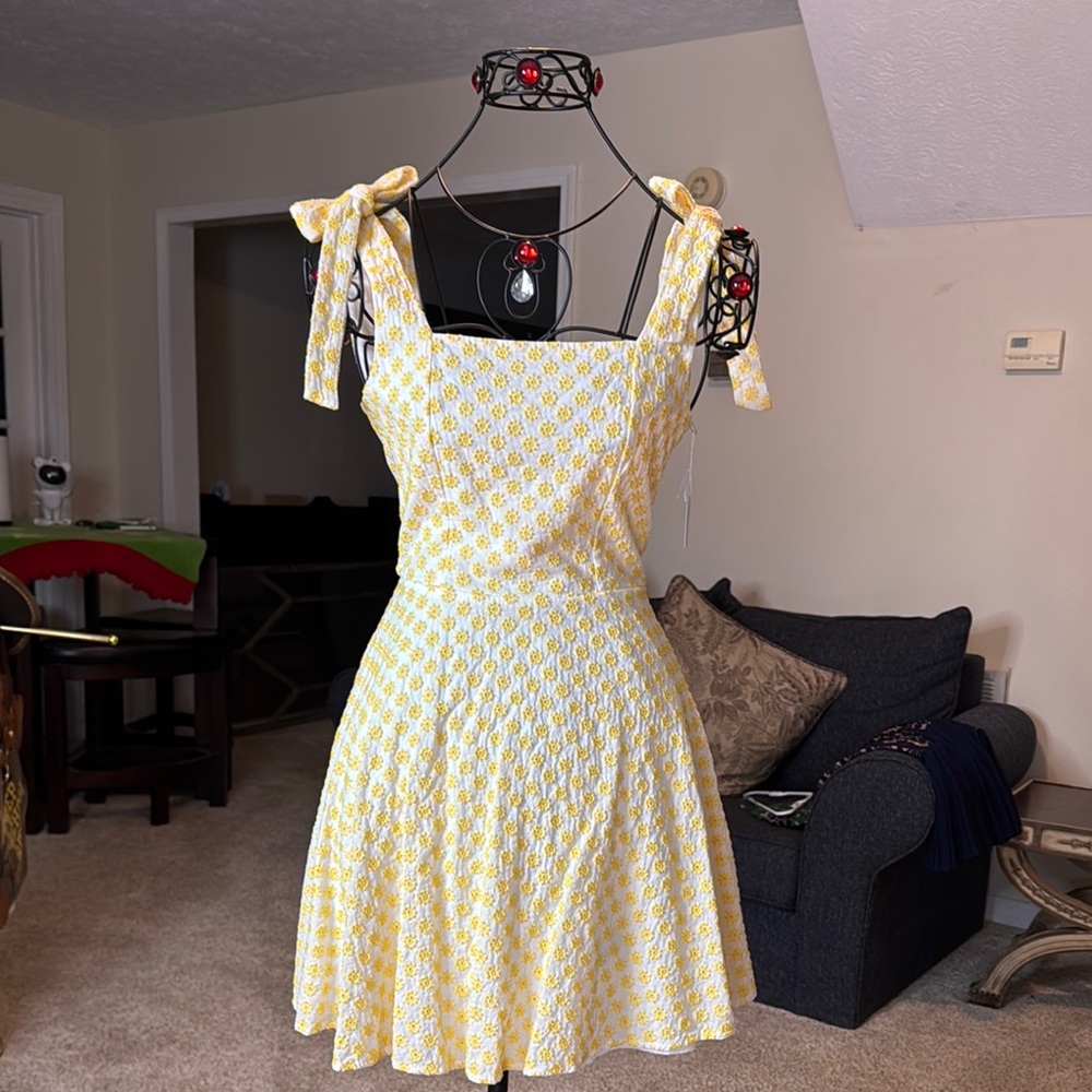 Yellow Floral Dress